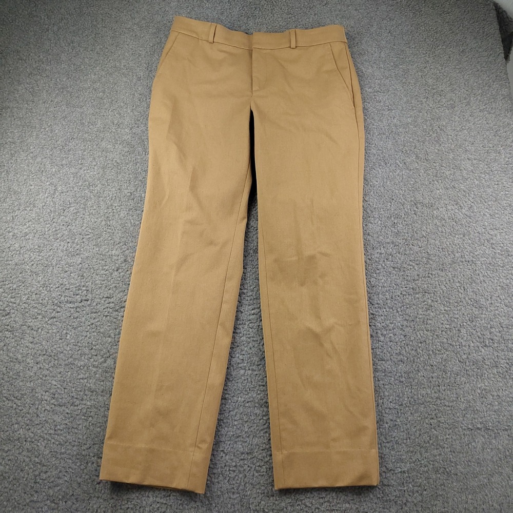 Banana Republic Dress Pants 31x29 Sz 6 Ryan Tan Straight Leg Stretch Trousers